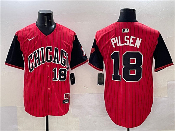 Pilsen Chicago White Sox red-black City Connect jersey