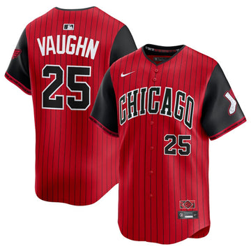 Andrew Vaughn Chicago White Sox red-black City Connect jersey