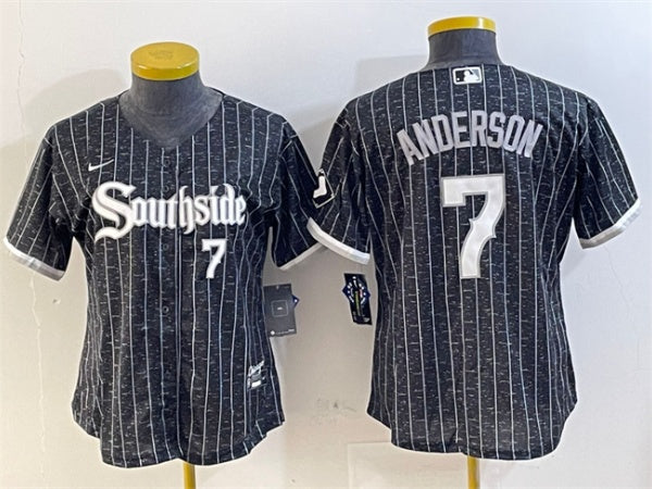 Tim Anderson Chicago White Sox black City Connect jersey