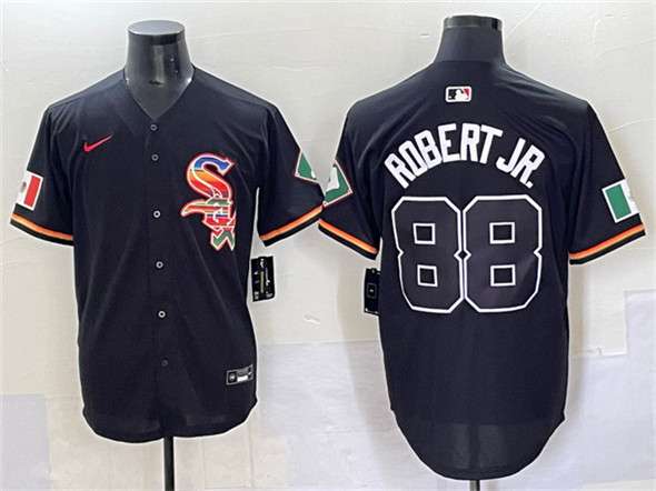 Luis Robert Jr Chicago White Sox black jersey