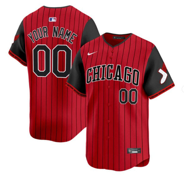 Custom Chicago White Sox red-black City Connect jersey
