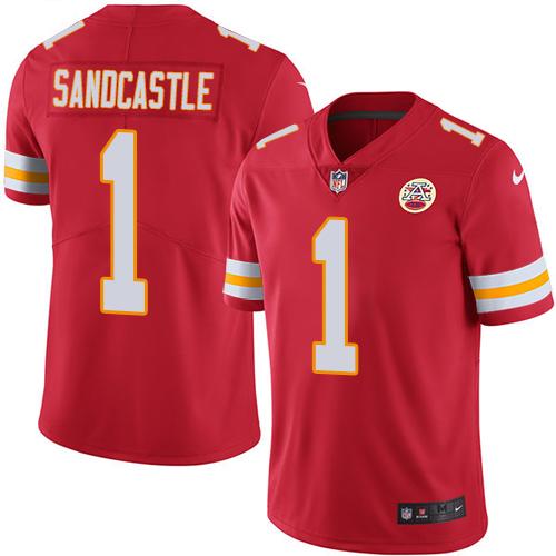 Leon Sandcastle Kansas City Chiefs red jersey