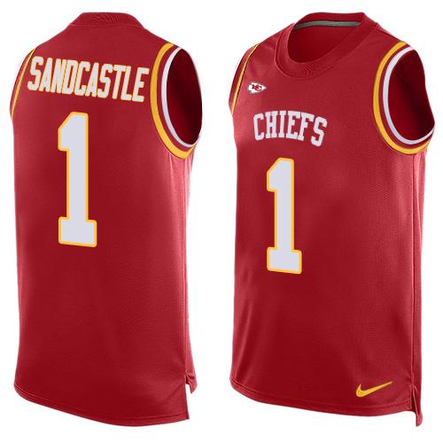 Leon Sandcastle Kansas City Chiefs red jersey
