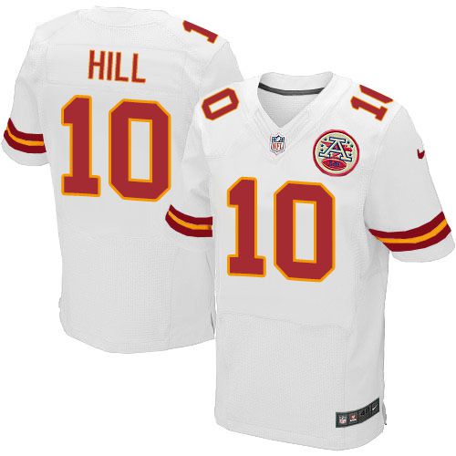 Tyreek Hill Kansas City Chiefs white Elite jersey