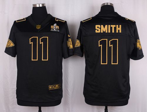 Alex Smith Kansas City Chiefs black Gold Collection jersey
