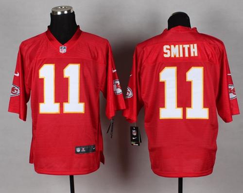 Alex Smith Kansas City Chiefs red Elite jersey