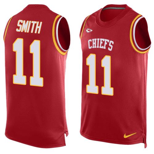 Alex Smith Kansas City Chiefs red jersey