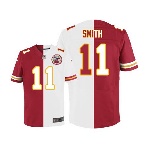 Alex Smith Kansas City Chiefs red-white Elite jersey