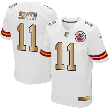 Alex Smith Kansas City Chiefs white Elite jersey