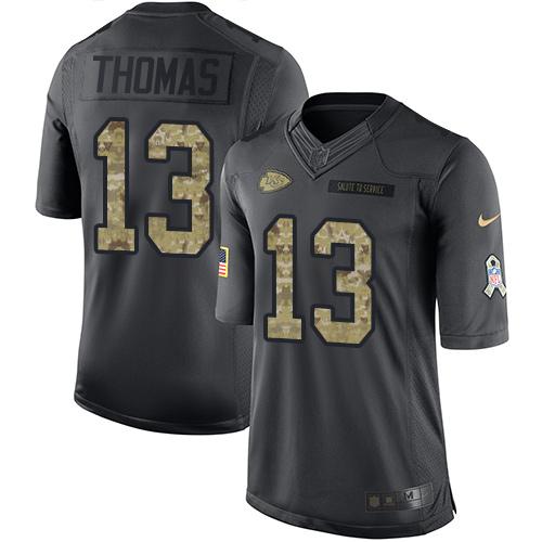 De'Anthony Thomas Kansas City Chiefs black Salute To Service jersey