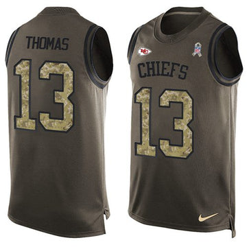 De'Anthony Thomas Kansas City Chiefs green Salute To Service jersey