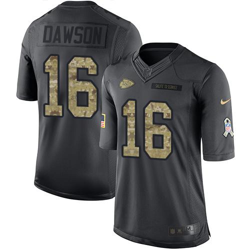 Len Dawson Kansas City Chiefs black Salute To Service jersey