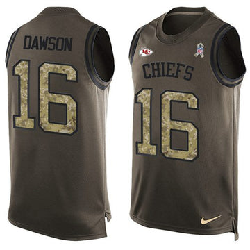 Len Dawson Kansas City Chiefs green Salute To Service jersey