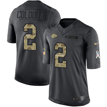 Dustin Colquitt Kansas City Chiefs black Salute To Service jersey