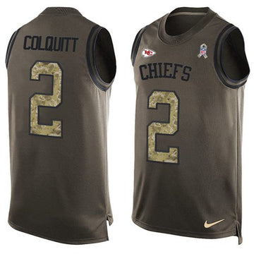 Dustin Colquitt Kansas City Chiefs green Salute To Service jersey