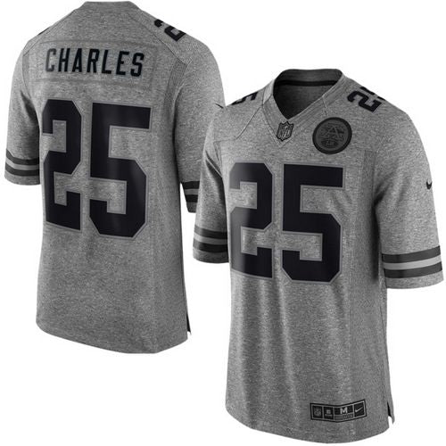 Jamaal Charles Kansas City Chiefs gray jersey