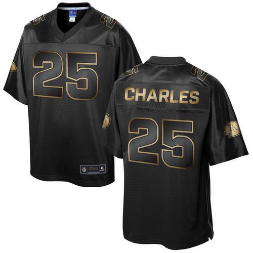 Jamaal Charles Kansas City Chiefs black Gold Collection jersey