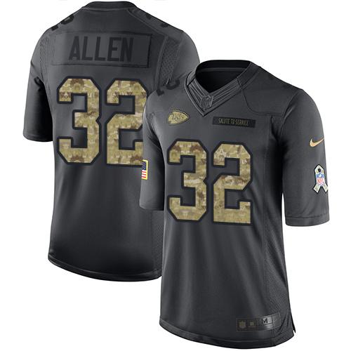 Marcus Allen Kansas City Chiefs black Salute To Service jersey
