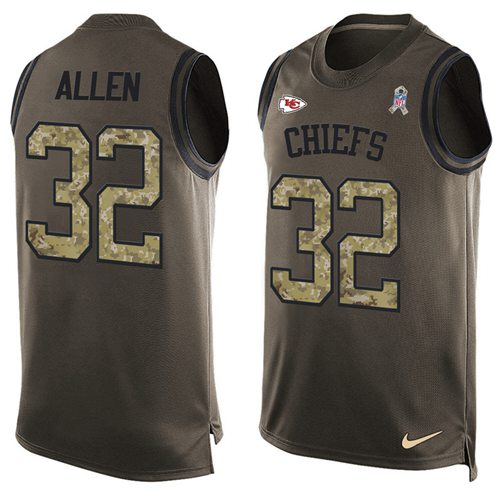 Marcus Allen Kansas City Chiefs green Salute To Service jersey