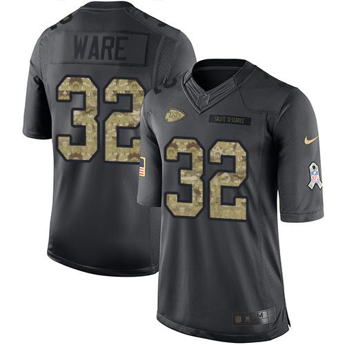 Spencer Ware Kansas City Chiefs black Salute To Service jersey