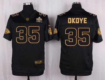 Christian Okoye Kansas City Chiefs black Gold Collection jersey