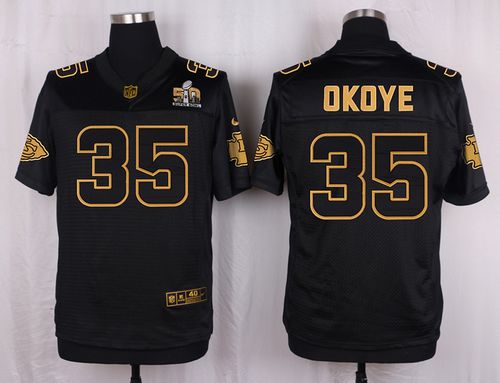 Christian Okoye Kansas City Chiefs black Gold Collection jersey