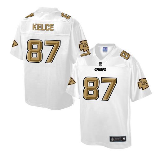 Travis Kelce Kansas City Chiefs white Pro Line jersey