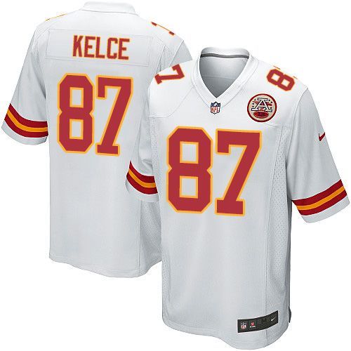 Travis Kelce Kansas City Chiefs white Elite jersey