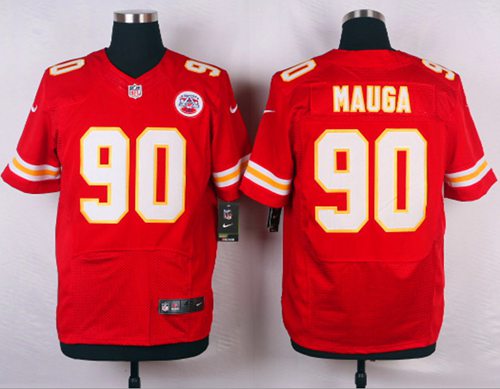 Josh Mauga Kansas City Chiefs red Elite jersey