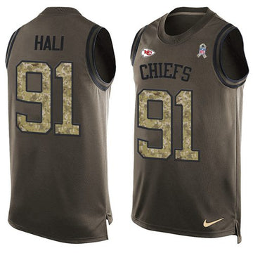 Tamba Hali Kansas City Chiefs green Salute To Service jersey