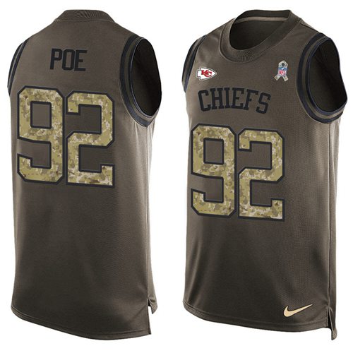 Dontari Poe Kansas City Chiefs green Salute To Service jersey