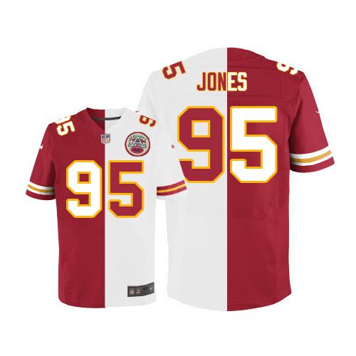 Chris Jones Kansas City Chiefs red-white Elite jersey