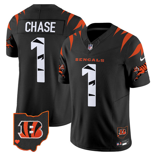 Ja'Marr Chase Cincinnati Bengals black jersey