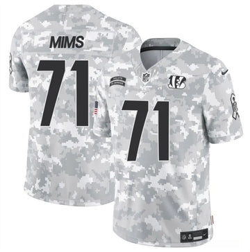 Amarius Mims Arctic Cincinnati Bengals camo Salute To Service jersey