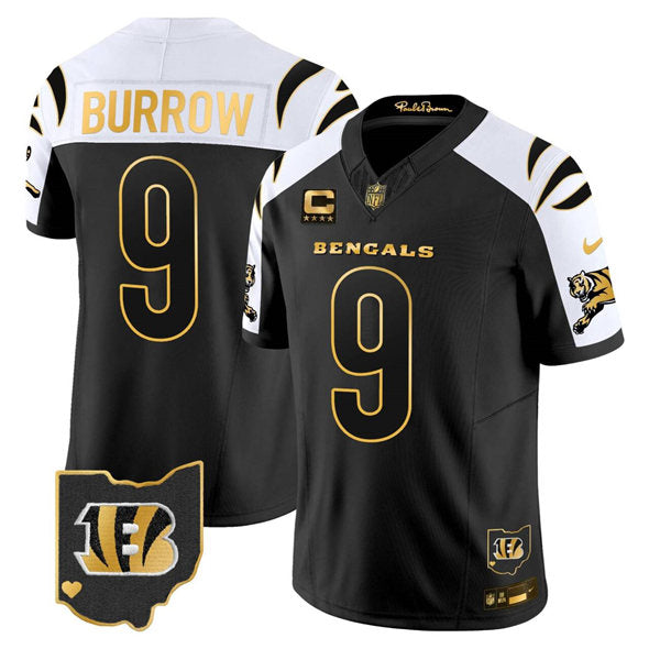 Joe Burrow Cincinnati Bengals black FUSE jersey