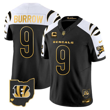 Joe Burrow Cincinnati Bengals black FUSE jersey