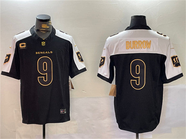 Joe Burrow Cincinnati Bengals black jersey