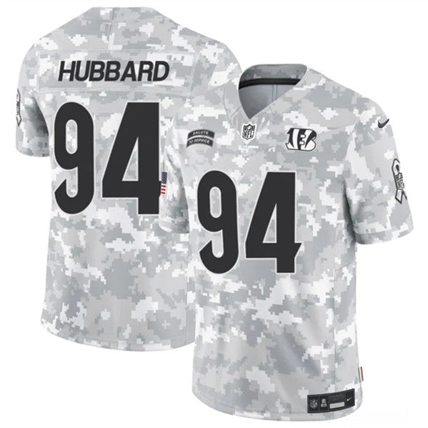 Sam Hubbard Arctic Cincinnati Bengals camo Salute To Service jersey