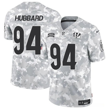 Sam Hubbard Arctic Cincinnati Bengals camo Salute To Service jersey