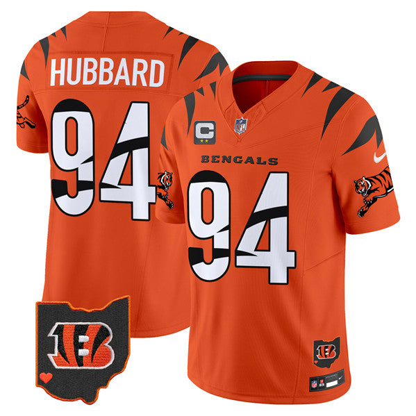 Sam Hubbard Cincinnati Bengals orange jersey