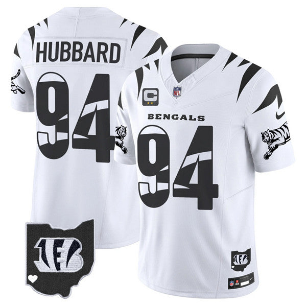 Sam Hubbard Cincinnati Bengals white jersey