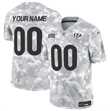 Custom Cincinnati Bengals camo Salute To Service jersey