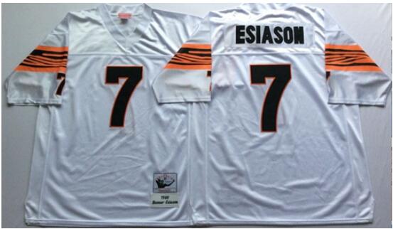 Custom Cincinnati Bengals white Throwback jersey
