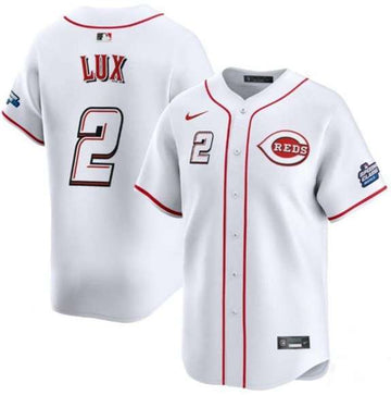 Gavin Lux Cincinnati Reds white Classic jersey