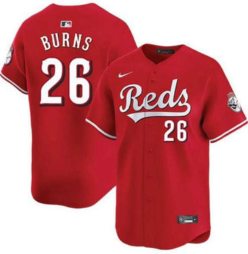 Chase Burns Cincinnati Reds red jersey