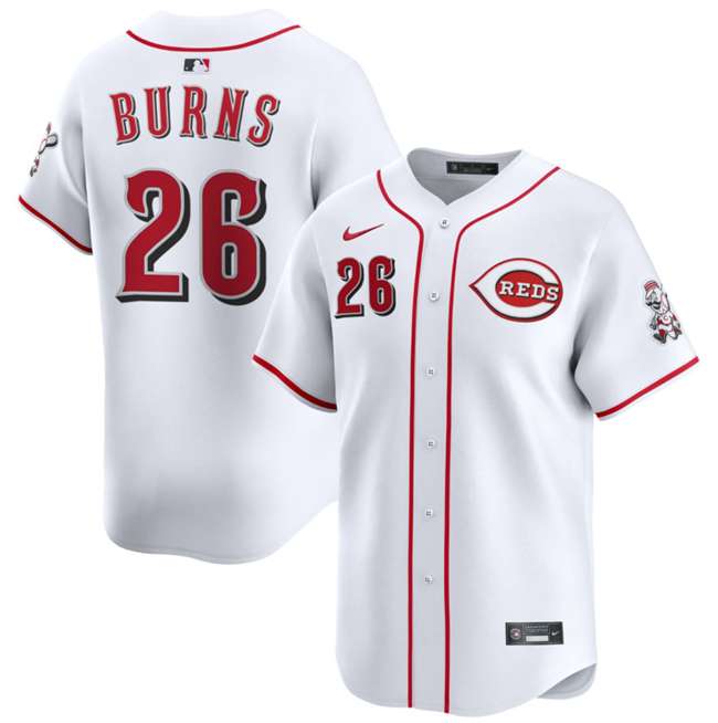 Chase Burns Cincinnati Reds white Home jersey