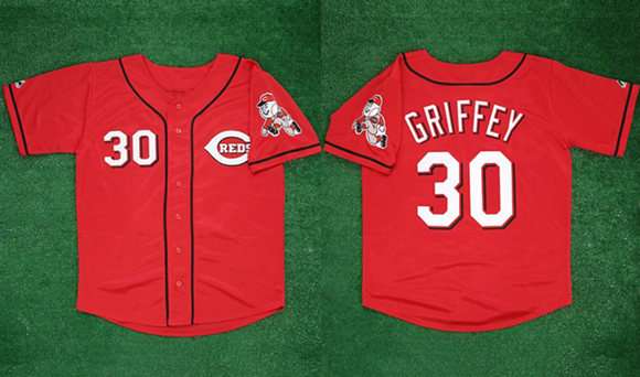 Ken Griffey Jr Cincinnati Reds red jersey