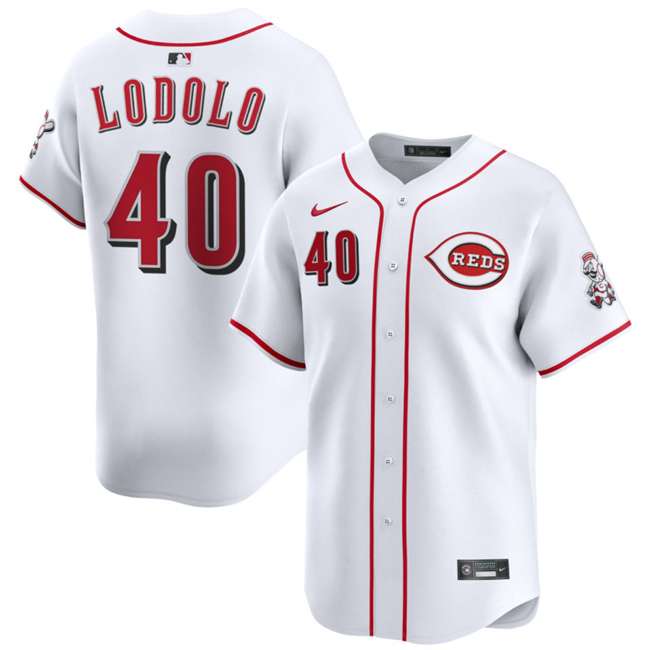 Nick Lodolo Cincinnati Reds white Home jersey