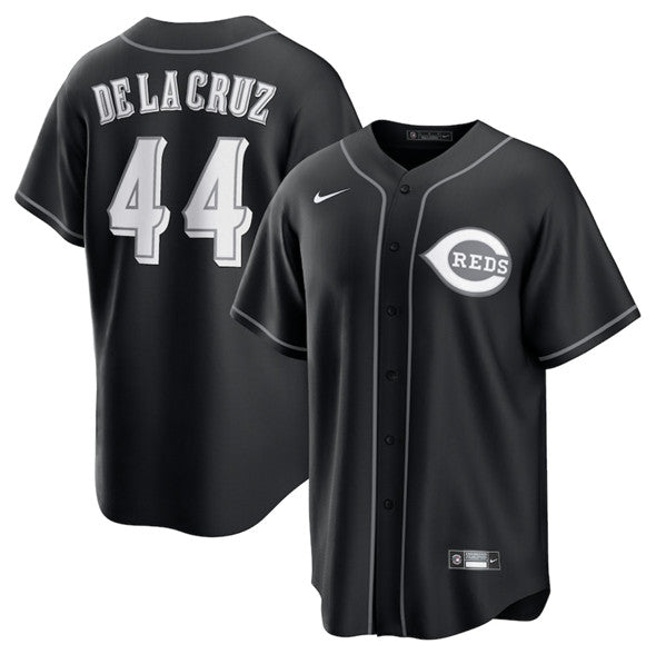 Elly De La Cruz Cincinnati Reds black Lights Out jersey