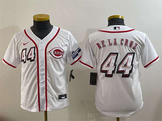 Elly De La Cruz Cincinnati Reds white Classic jersey